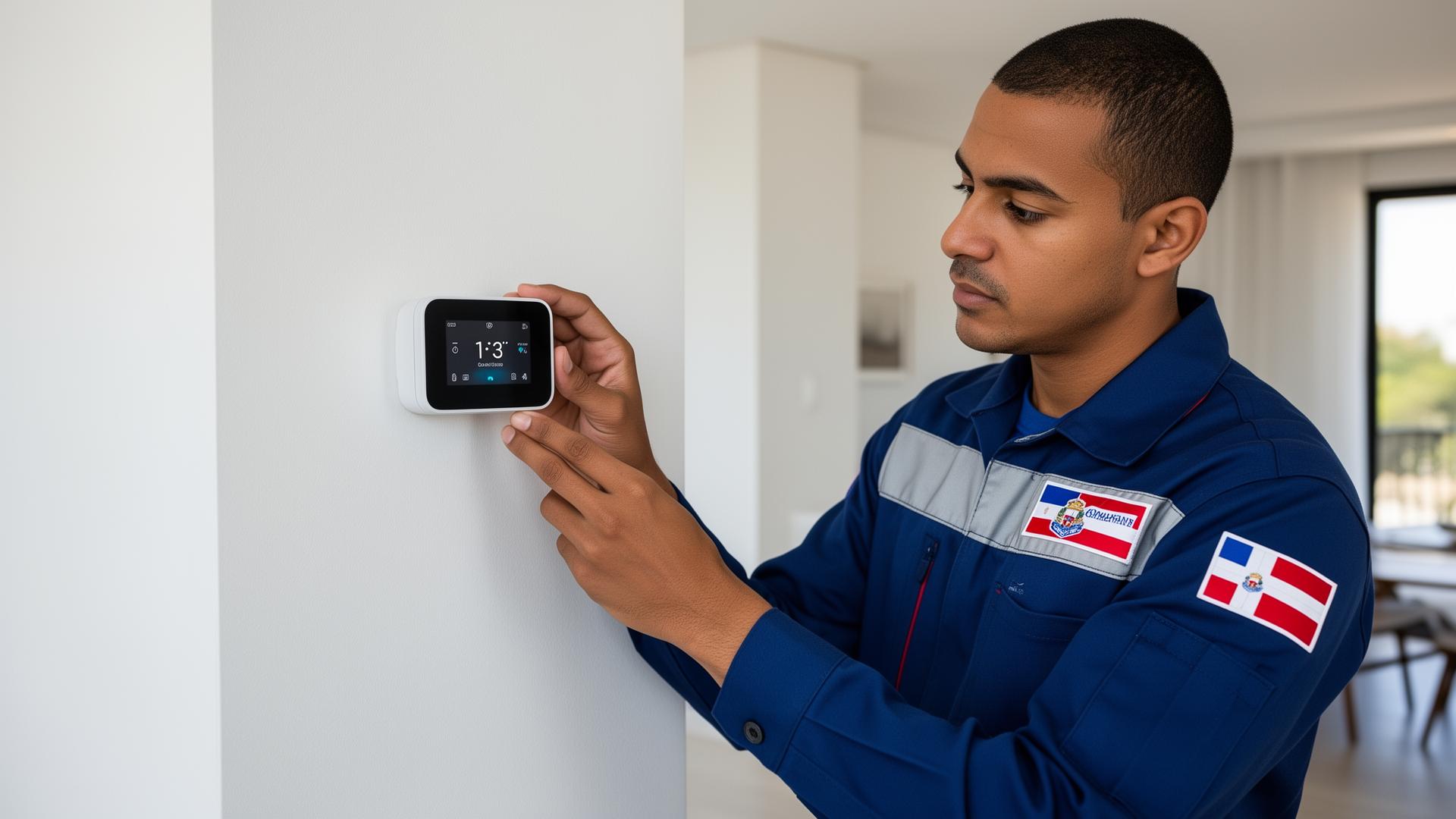 Smart thermostat installation in Bowie MD home